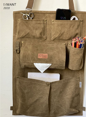 汽车椅背袋日式立体收纳储物袋车载悬挂袋多功能座椅后背杂物挂袋