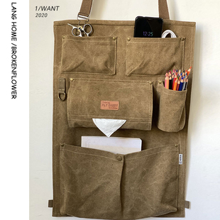 汽车椅背袋日式 立体收纳储物袋车载悬挂袋多功能座椅后背杂物挂袋