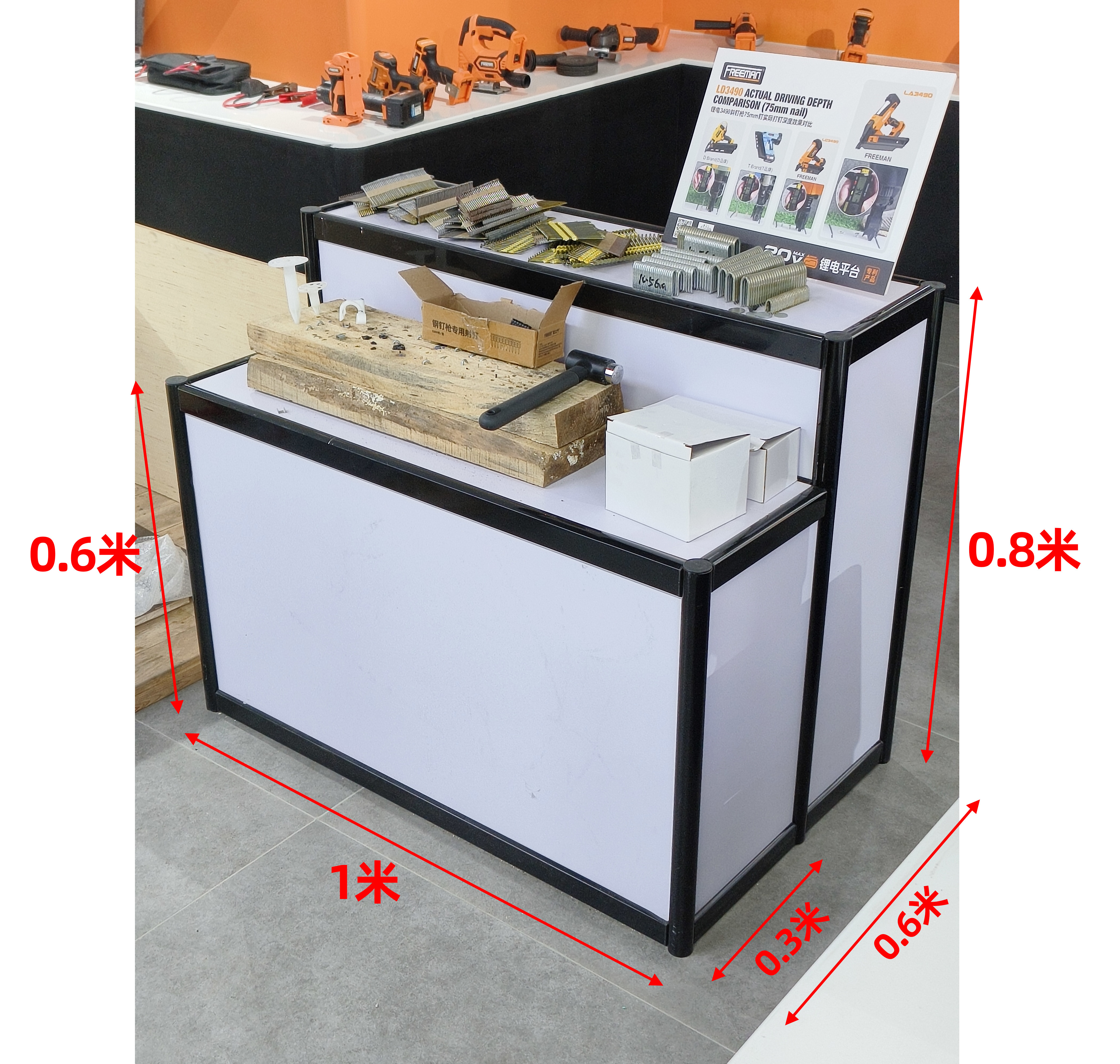 展会货架拆装落地架子阶梯架鲜花礼品展示架银行礼品货架鞋架包包