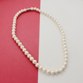 DIY外贸欧美简约磁石珍珠项链精致气质优雅时尚 百搭个性 独特设计