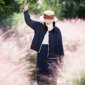 宽松针织毛衣开衫 外套 女春季 半身裙2025新款 7折出清 针织套装