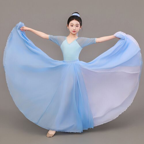 儿童古典舞演出服女童中国风舞蹈服少儿民族舞表演服女童舞蹈服装