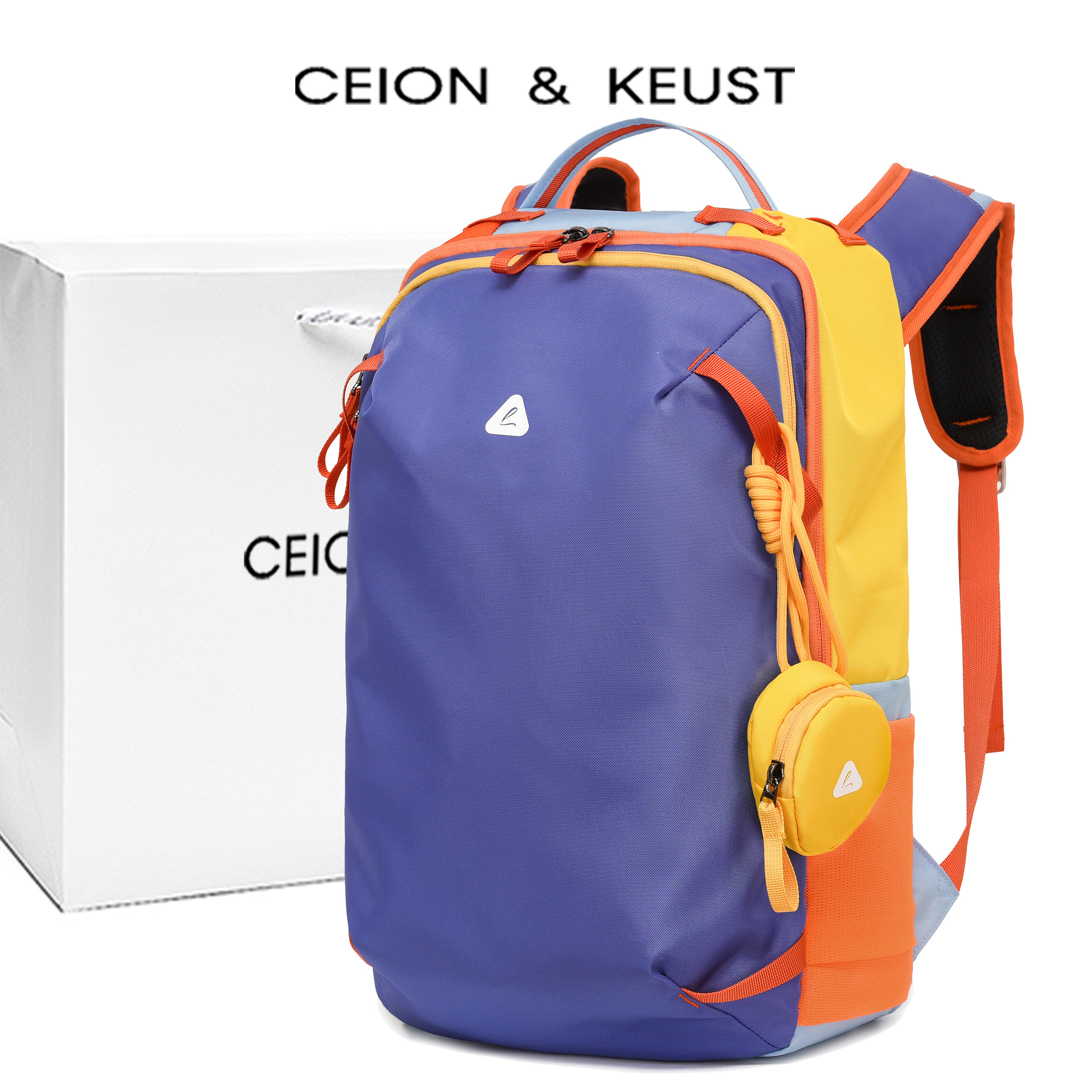 法国CEION & KEUST 户外旅行双肩包男女学生旅游登山大容量背包超