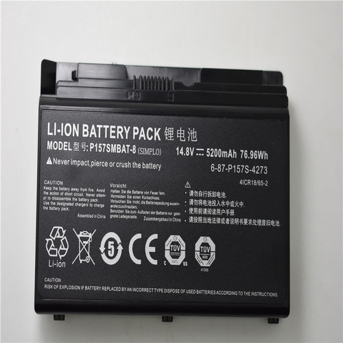 适用 神州 蓝天 X611 P157SMBAT-8 K780S k680c K670G 笔记本电池