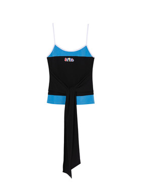 SOFITTE 25AW假两件吊带女拼接绑带撞色设计感辣妹外穿内搭背心