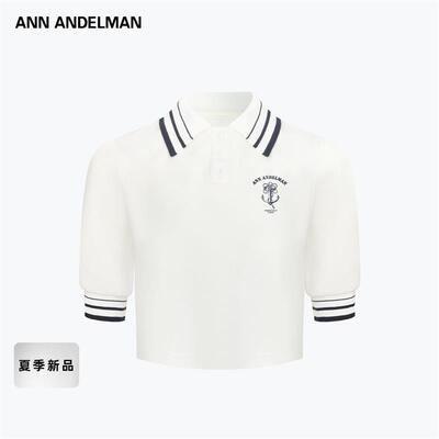 ANNANDELMAN色休闲中袖T恤短款