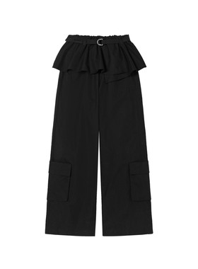 SOFITTE 25AW假两件裙裤女高腰阔腿裤拼接设计感显瘦女秋新款