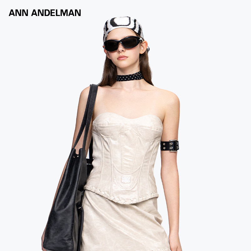 【明星同款】ANN ANDELMAN修身鱼骨胸衣修身抹胸背心内搭可外穿,女装/女士精品,抹胸,淘宝优惠券,粉丝福利购,淘宝优惠卷