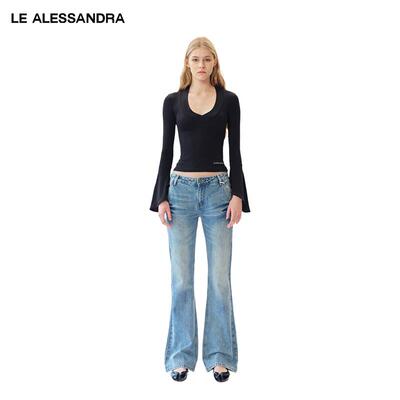 LEALESSANDRA袖修身打底上衣
