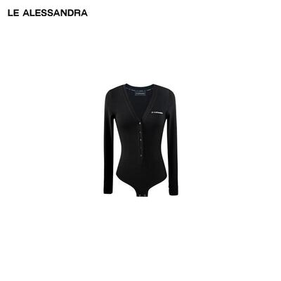 LEALESSANDRAV纹长袖T恤上衣