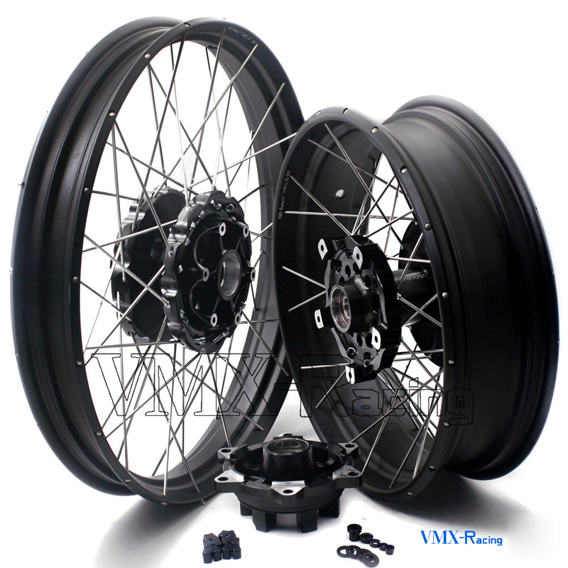 VMX-Racing改装斜拉真空胎轮适配宝马F700 800GS/ADV钢圈外圈轮毂