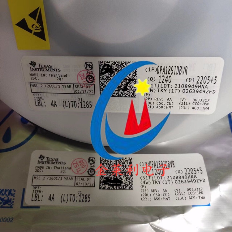 OPA189IDBVR 运算放大器IC芯片 丝印1CTV SOT23-5 原装TI德州