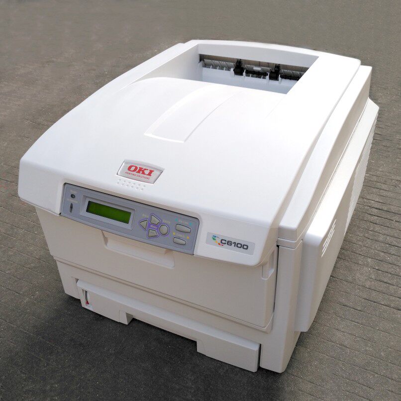 oki c6100 c6150 不干胶标签a4彩色激光打印机