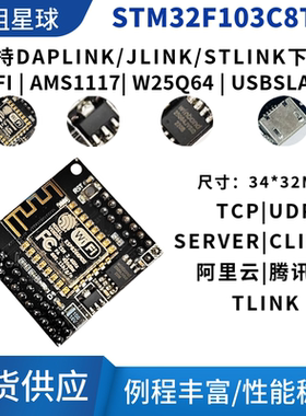 STM32F103C8T6以太网WIFI开发板ESP8266开发板网络以太网无线模块