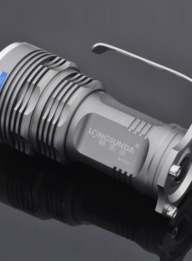 正品朗圣达大光斑户外超高亮聚光远射强光手电筒便携充电探照灯L2