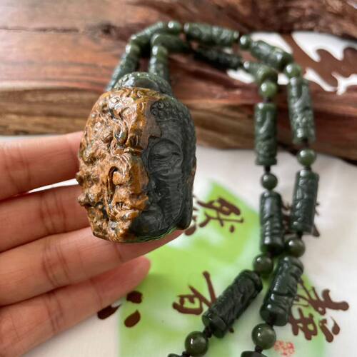 河磨玉一念之间挂件吊坠天然玉石俏色巧雕