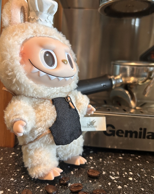 「kaki原创」Labubu娃衣 小方厨师套装棉花娃娃10cm 小众无属性