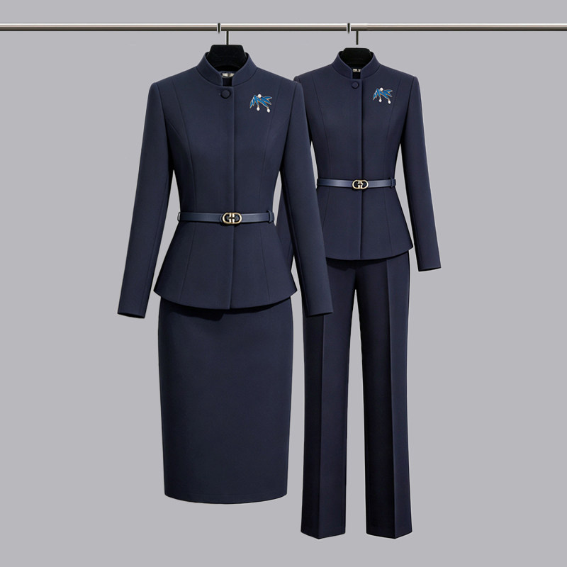 茶艺师服高端酒店接待职业工作服