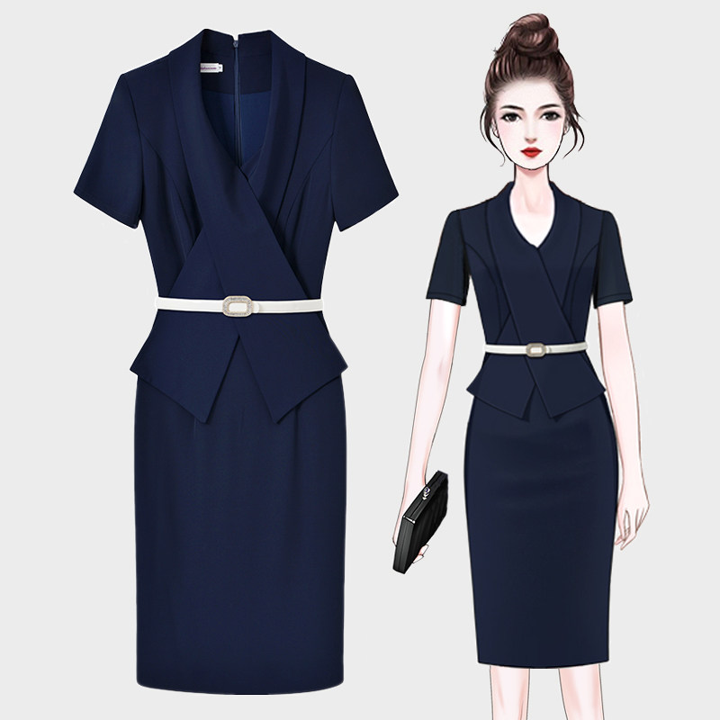 售楼部美容师医美珠宝店工作服夏