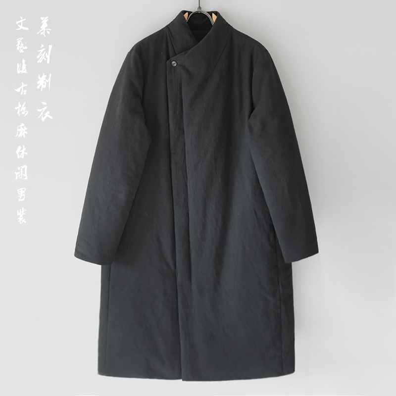 中式休闲中长款潮流复古羽绒服