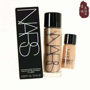 NARS娜斯流光美肌超方瓶粉底液4ml/10ml持久养肤水润中小样