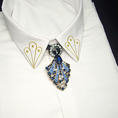 新款 TIE波洛领绳领结挂件配饰 BOLO 日韩潮男衬衫 领结项链配饰长