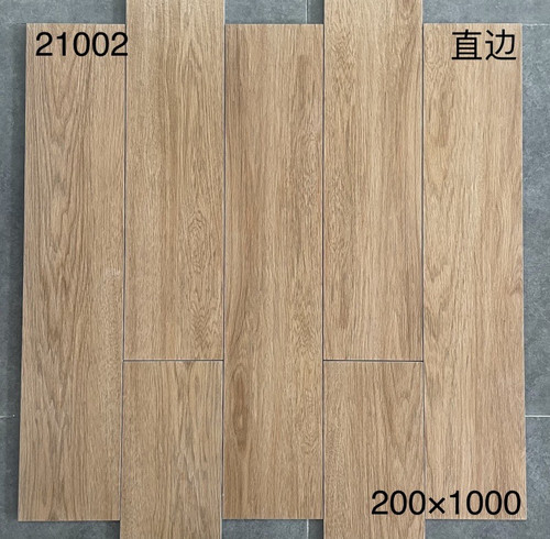 20x100仿木地板瓷砖200x1000全瓷木纹砖卧室房间地板砖哑光原木色