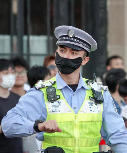 口罩防晒防尘黑色口罩警察叔叔同款口罩