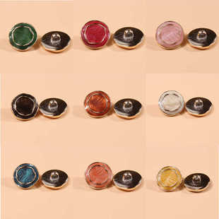 异性毛衣开衫纽扣女士塑料圆形大衣外套扣子衣服装饰扣彩色点油