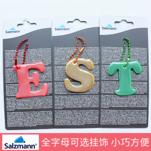 26个字母造型男女书包挂饰旅行箱可爱小熊雪花小礼物夜间反光挂件