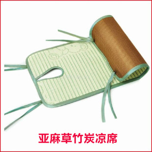 出口自行车电动车垫OGK专用儿童宝宝座椅凉席天然亚麻草竹炭夹层