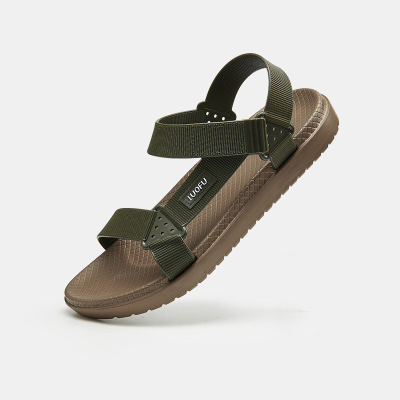 LUO FU 2022 MENS NEW SUMMER MENS OUTDOOR OPEN-TOE SANDALS TOE SANDALS TOE SANDALS ARE WORN EXTERNALLY NON-SLIP WEAR-RESISTANT AND CASUAL