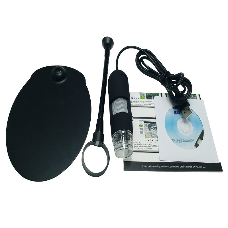 厂家直销包邮 便携式高清300万像素放大200倍 USB数码显微镜