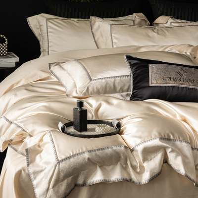 100支长绒棉四件套轻奢高级感