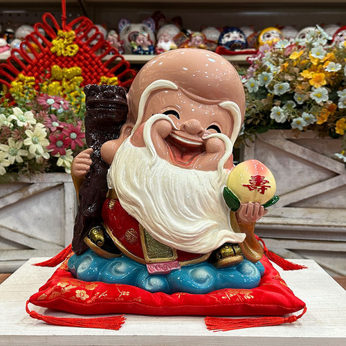 寿星公婆摆件送长辈老人生日礼物