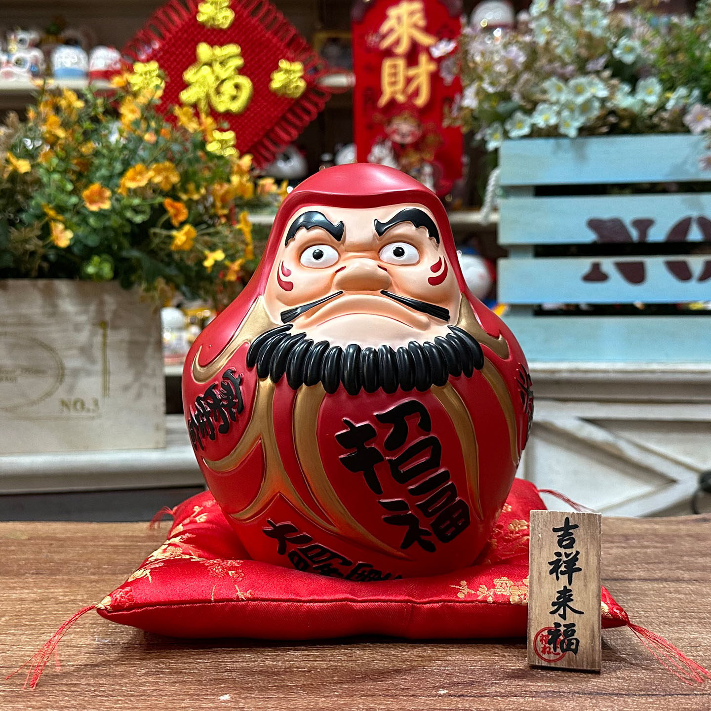 开运达摩招财祈福桌面摆件吉祥物