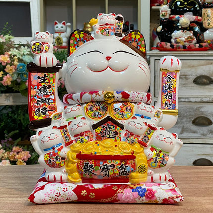 招财猫开业特大号电动摇手家居客厅乔迁礼品收银台装饰做生意摆件