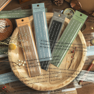 寓见诚品 诗忆人间系列英文词条贴纸包素材纸diy手帐打底素材纸