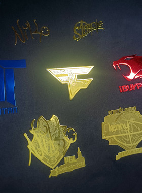 faze签名major电脑游戏csgo战队选手simple金贴防水贴纸印花navi