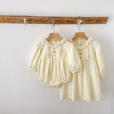 儿童姐妹装包屁衣连衣裙