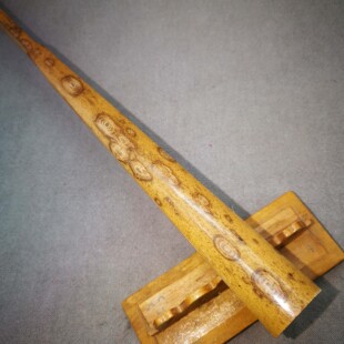 老梅鹿竹折扇8.5寸18方古方白指纹花苏工文玩收藏折扇 配苏州扇面