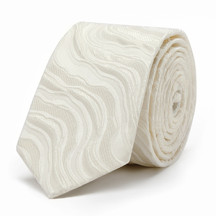 领带男士手打立体肌理精致白色衬衫正装商务新郎英伦结婚黑色西装