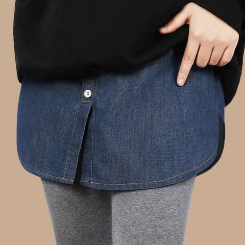 秋冬屁帘女鲨鱼裤遮挡裙