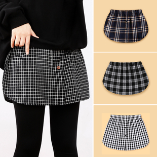 小屁帘女打底神器新款 卫衣叠穿内搭下摆秋冬毛衣遮屁股半身裙遮臀