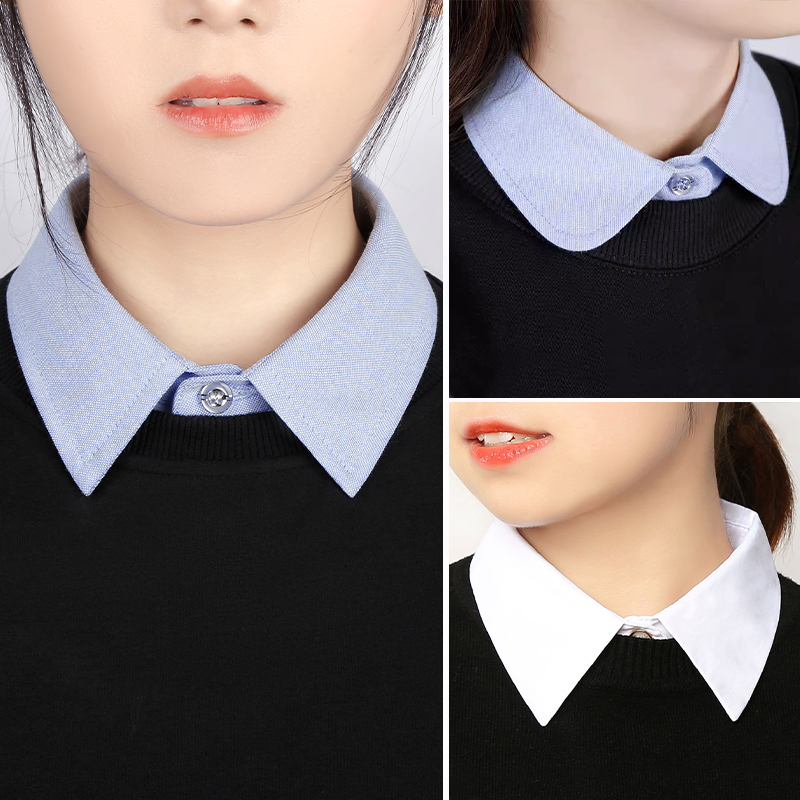 配毛衣的领子秋冬假领子百搭