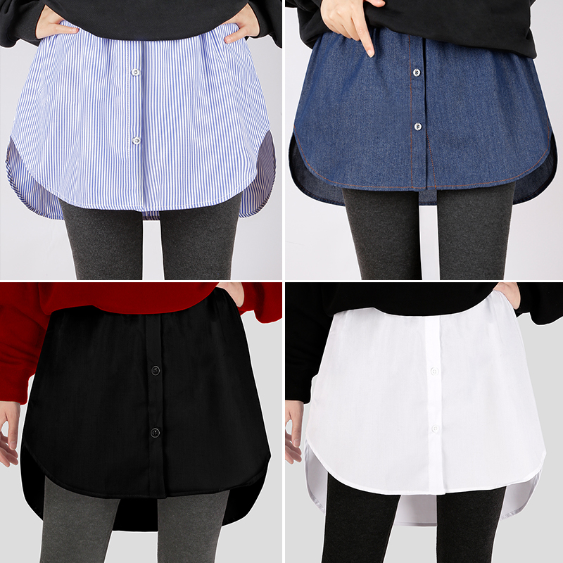屁帘女卫衣叠穿打底遮臀下摆大码