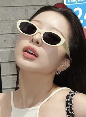 女潮爱马复古猫眼防晒墨镜