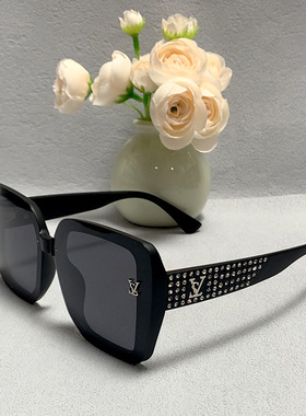 LEV女潮墨镜简约复古风大框