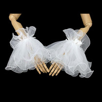 Marisu * bridal wedding dress white sleeve lace hand sleeve Lolita mesh super Fairy