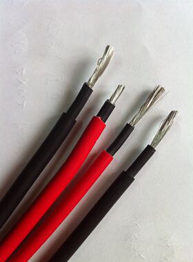 4平方光伏线 PV1F-1*4mm2 光伏专用 防辐射 双层绝缘 4平方 镀锡